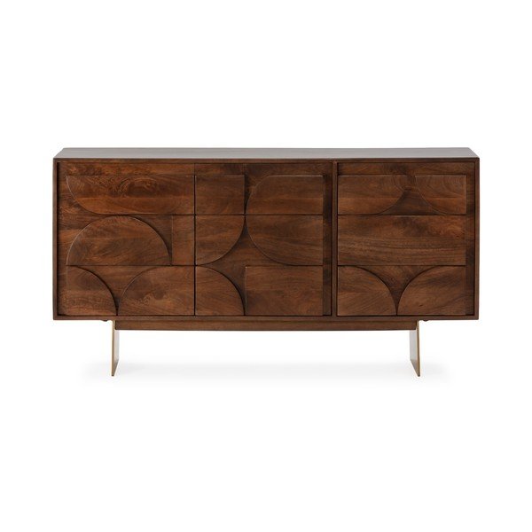 Hnedá komoda z mangového dreva 145x76x40 cm Trisha – MOME