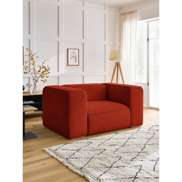 Kreslo v tehlovej farbe Zephyr – Bobochic Paris-image-1