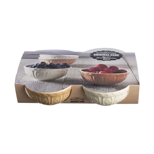 Biele/béžové kameninové misky v súprave 4 ks 200 ml Original Cane – Mason Cash-image-2