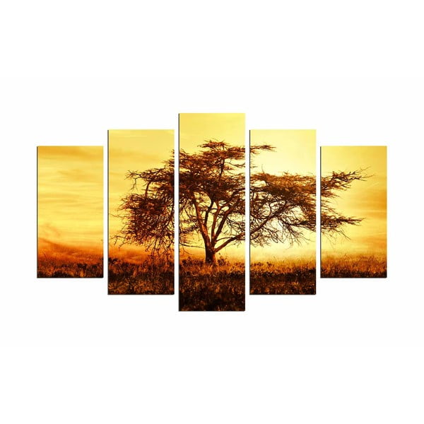 Viacdielny obraz Tree In The Golden Hour, 110 × 60 cm