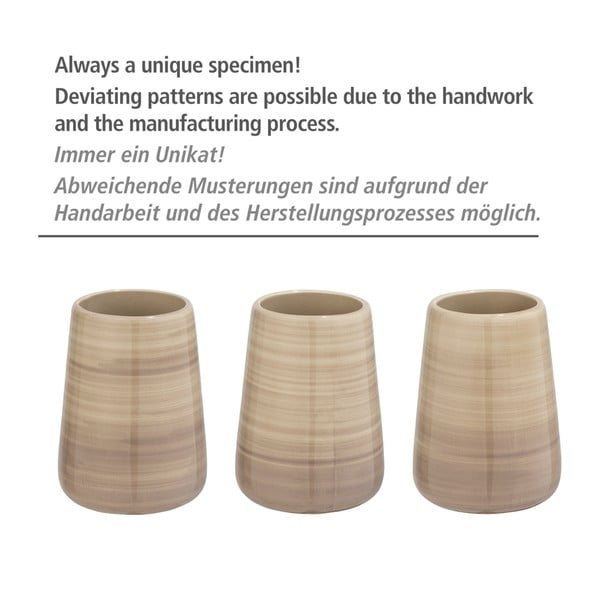 Pieskovohnedá toaletná kefa Wenko Pottery-image-3