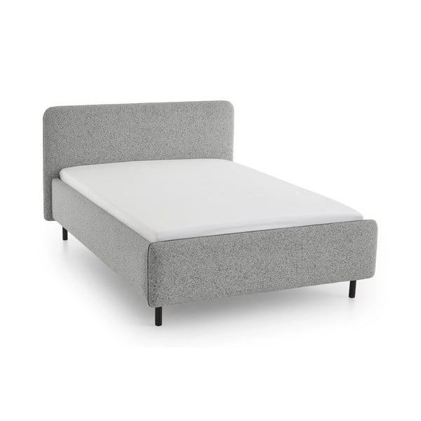 Svetlosivá čalúnená dvojlôžková posteľ bez roštu 180x200 cm Primo – Meise Möbel-image-2