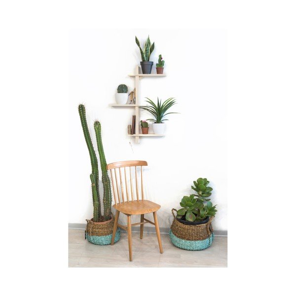 Polica z jedľového dreva na kvety Really Nice Things Natural-image-2