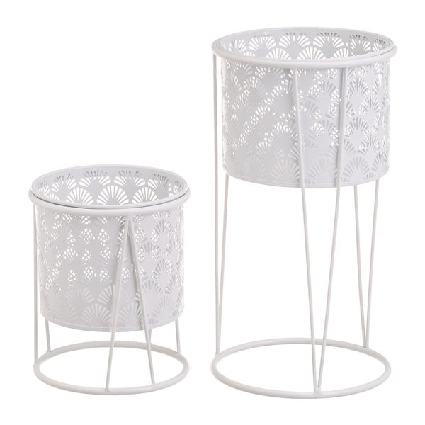 Kovové stojany na kvety v súprave 2 ks ø 22 cm (výška 40 cm) – Casa Selección