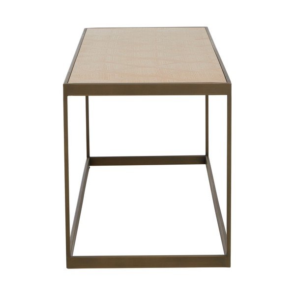 Hnedý/v prírodnej farbe konferenčný stolík s doskou v dubovom dekore 40x120 cm Grenoble – Premier Housewares-image-4