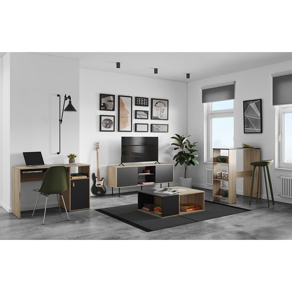 Pracovný stôl s doskou v dubovom dekore 50x115 cm Oxford – TemaHome-image-1