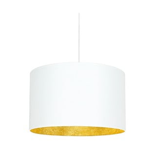 Biele stropné svietidlo s vnútrajškom v zlatej farbe Sotto Luce Mika, ∅ 40 cm