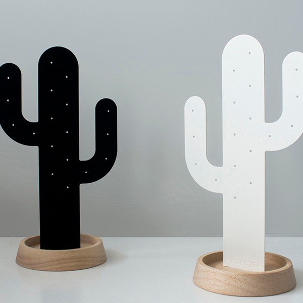 Biely stojan na šperky Qualy&CO Cactus-image-2