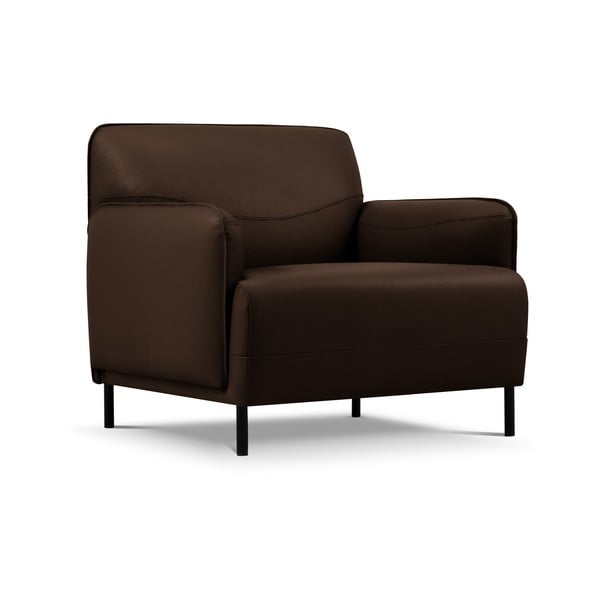 Hnedé kožené kreslo Windsor & Co Sofas Neso