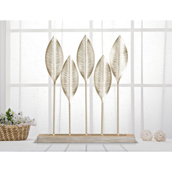 Dekoratívna soška v zlatej farbe Mauro Ferretti Shot Leaf-image-1