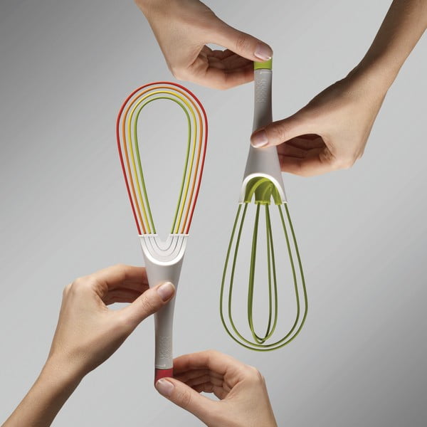 Bielo-červená skladacia metlička Joseph Joseph Twist-image-2