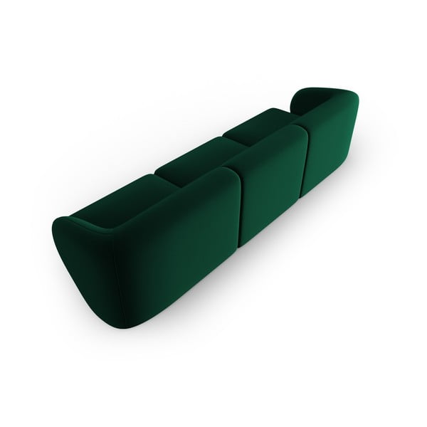 Zelená zamatová pohovka 266 cm Paolo – Milo Casa-image-3