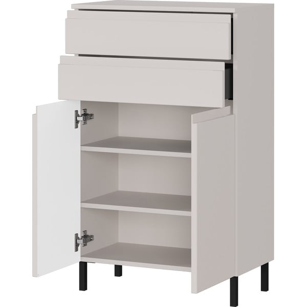 Krémová vysoká kúpeľňová skrinka 60x97 cm Salinas – Germania-image-3