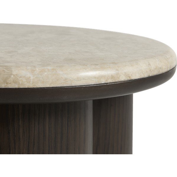 Okrúhly odkladací stolík s mramorovou doskou ø 45 cm Piazze – Unique Furniture-image-1