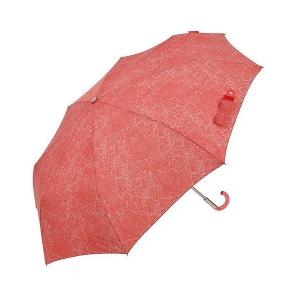 Červený skladací dáždnik Ambiance Missy, ⌀ 108 cm