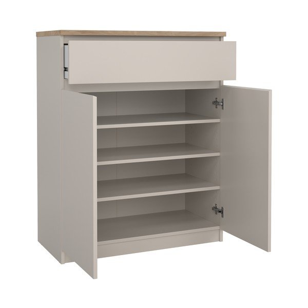 Krémovobiela komoda 80x100x40 cm Naia – Tvilum-image-2