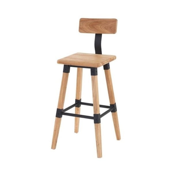 Barová stolička z elmového dreva VIDA Living Hunter, výška 93 cm