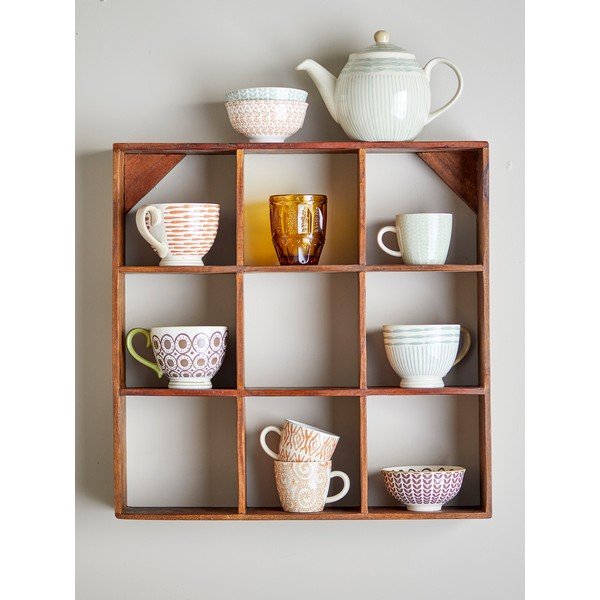 Poschodová polica z recyklovaného dreva v prírodnej farbe 53 cm Tilo – Bloomingville-image-1