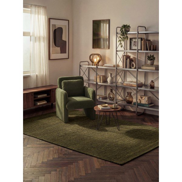 Tmavozelený ručne tkaný vlnený koberec 200x290 cm Bexley Woolwich – Ted Baker-image-1