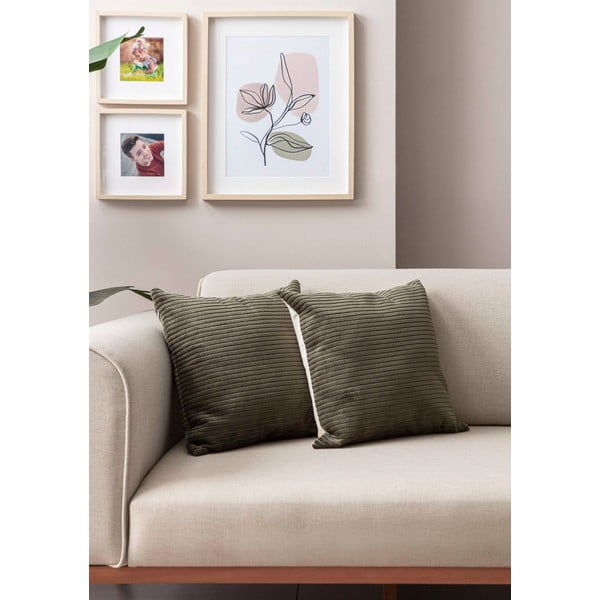 Menčestrové obliečky na vankúše v súprave 2 ks 43x43 cm – Mioli Decor-image-3