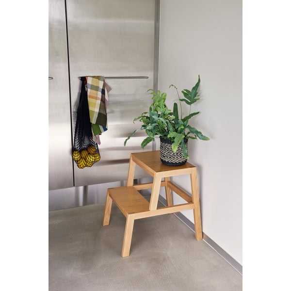 Stolička v dekore duba v prírodnej farbe Alp – Hübsch-image-2