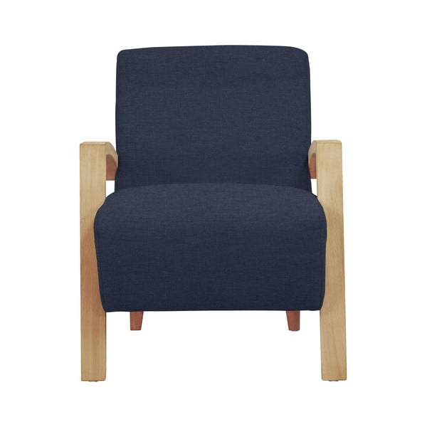 Tmavomodré kreslo Windsor & Co Sofas Luna-image-1