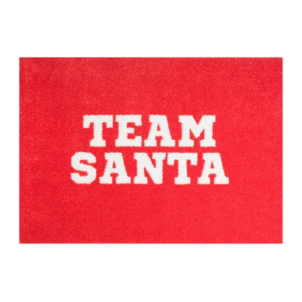 Červená rohožka Mint Rugs StateMat Team Santa, 50 × 75 cm