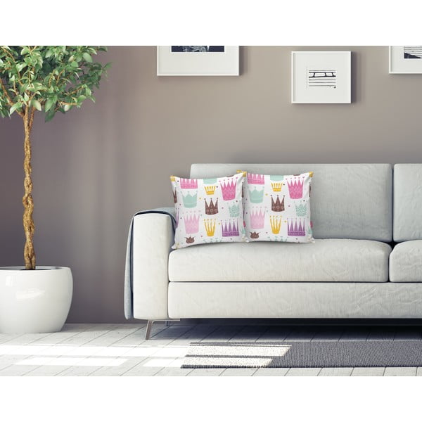 Detská obliečka na vankúš Colorful Crown - Minimalist Cushion Covers-image-2