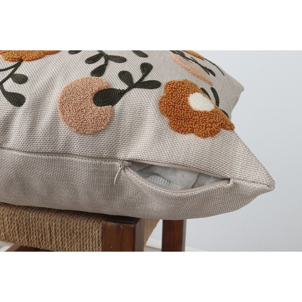 Ľanový dekoračný vankúš 43x43 cm Fulya – Mioli Decor-image-4