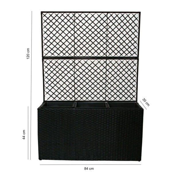 Čierny záhradný kvetináč Bonami Essentials Wall-image-2