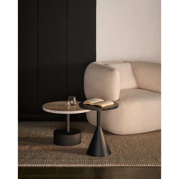 Čierny príručný stolík Kave Home Melano-image-1