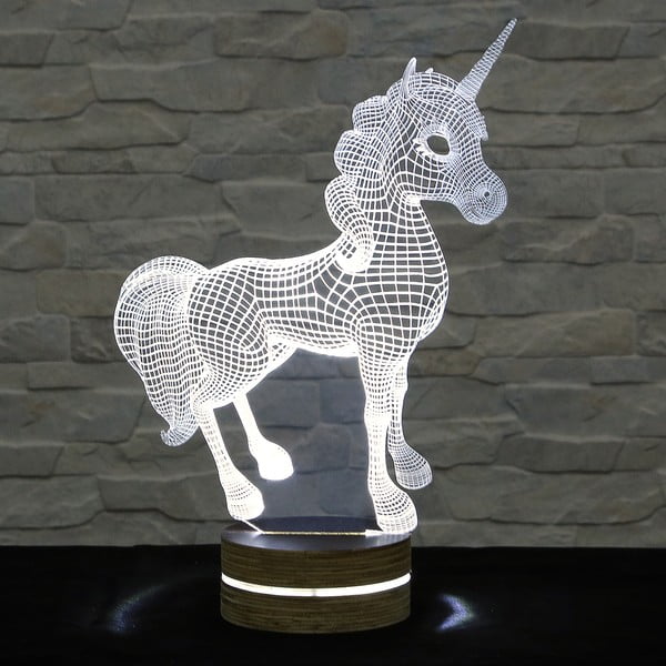 3D stolová lampa Unicorn