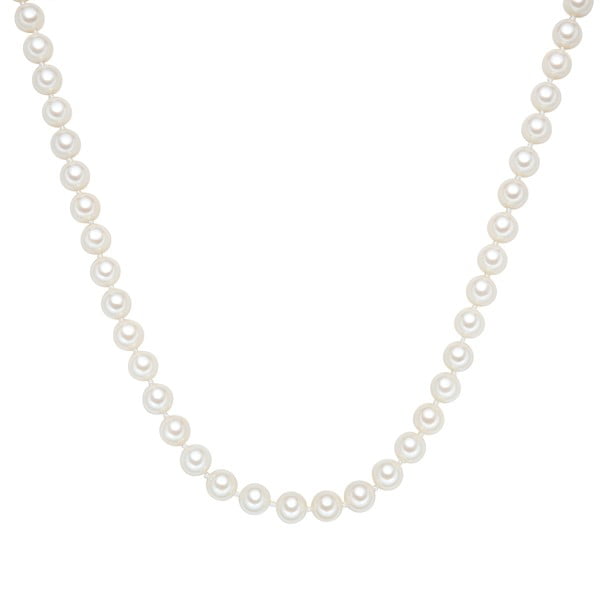 Perlový náhrdelník Muschel, biele perly 8 mm, dĺžka 45 cm