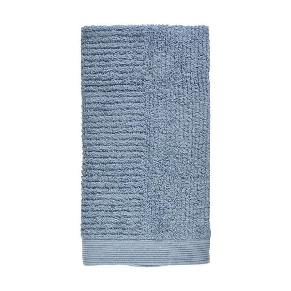 Modrý uterák zo 100% bavlny Zone Classic Blue Fog, 50 × 100 cm