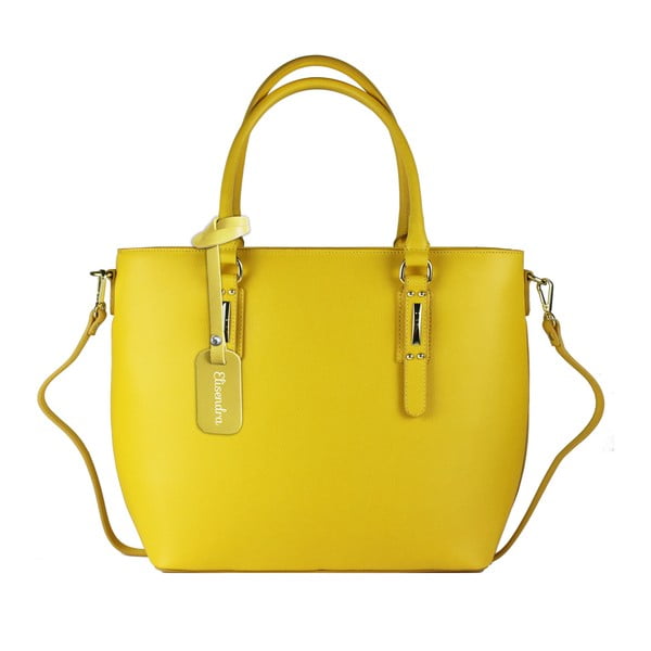Žltá kožená kabelka Maison Bag Dalia