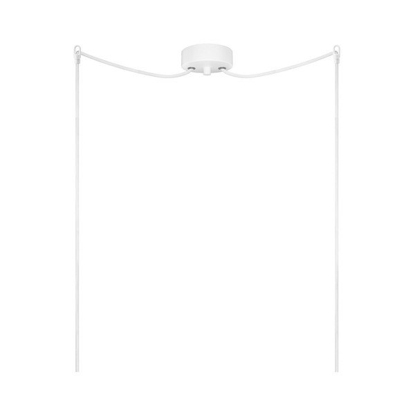 Bielo-strieborné dvojité závesné svietidlo s bielym káblom a bielou objímkou ​​Sotto Luce Tsuki, Ø 30 cm-image-3