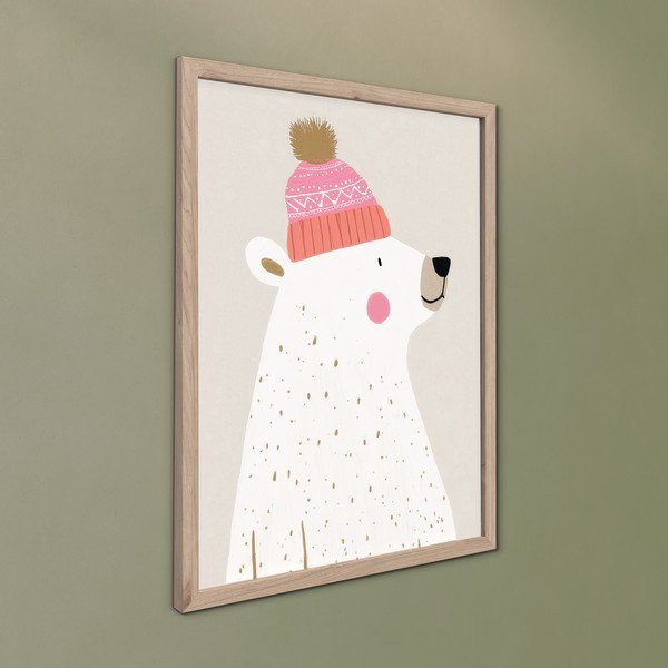 Detský obrázok 30x40 cm White Bear – Styler-image-3