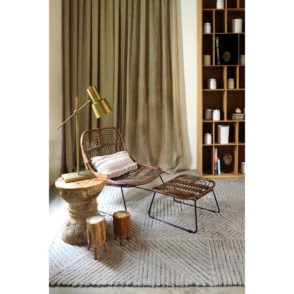 Svetlohnedý prateľný ručne tkaný vlnený koberec 170x240 cm Golden Coffee – Lorena Canals-image-3