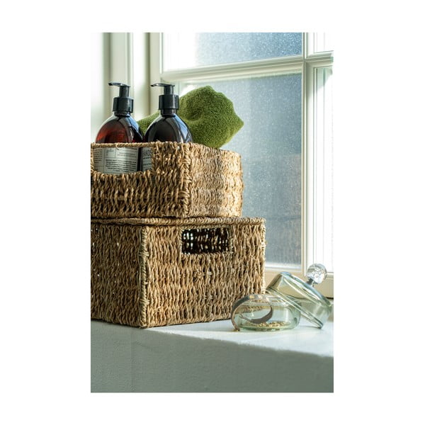 Košíky v súprave 2 ks z morskej trávy Venosa – House Nordic-image-4