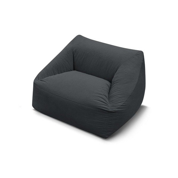 Tmavosivý menčestrový sedací vak Lilibet – Bobochic Paris-image-4