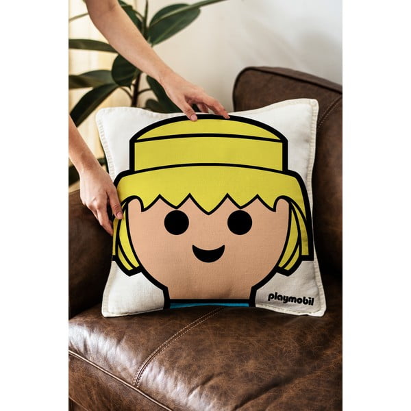 Detský vankúšik s prímesou ľanu – Playmobil-image-1