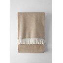 Svetlohnedý pléd s podielom bavlny Euromant Jade, 140 x 180 cm