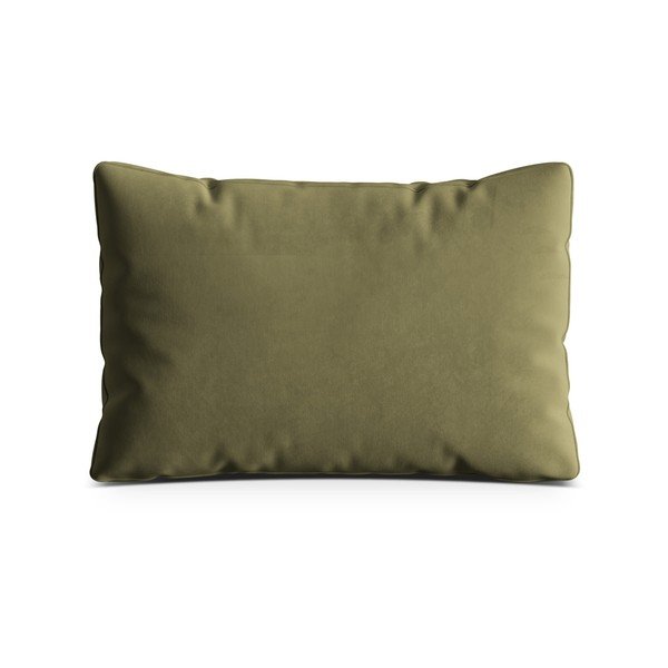 Zelený zamatový vankúš na gauč Kemi – Cosmopolitan Design