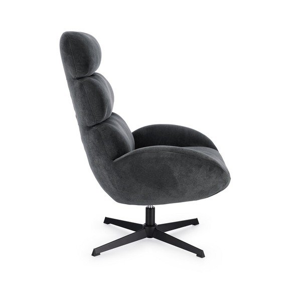 Čierne otočné kreslo Violante – Bizzotto-image-3