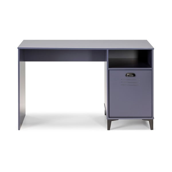 Modrý písací stôl Marckeric Zack, 120 × 75 cm