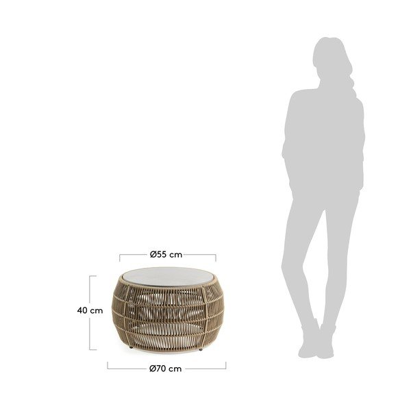 Konferenčný stolík La Forma Program, Ø 70 cm-image-4