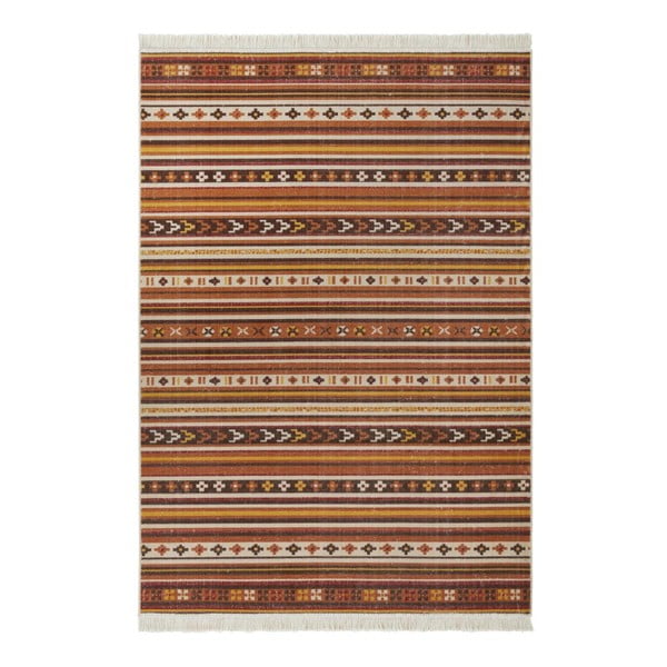 Červený koberec s podielom recyklovanej bavlny Nouristan, 120 x 170 cm