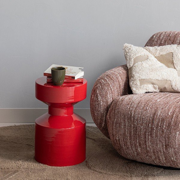 Kovový okrúhly odkladací stolík ø 30 cm Ferry – WOOOD-image-1