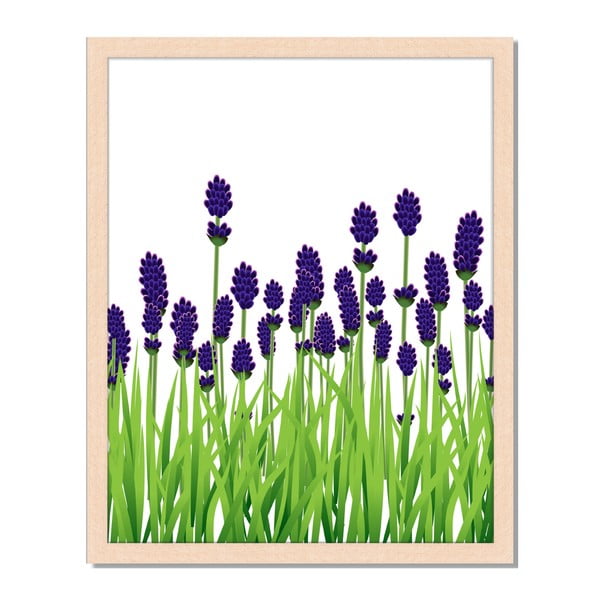 Obraz v ráme Liv Corday Provence Lavender Field, 40 x 50 cm