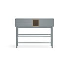 Modrý/sivý konzolový stolík 35x120 cm Corvo – Teulat
